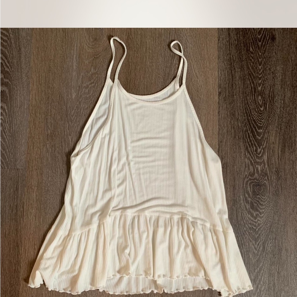 American Eagle Outfitters Cream Camisole Flowy Top